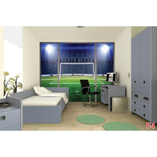 Wall murals stadium lights with a big door window Wall murals stadium lights with a big door window