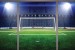 Wall murals stadium lights with a big door window