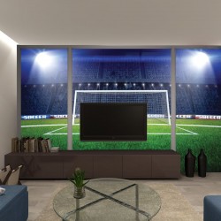 Wall murals stadium lights with a big door window Wall murals stadium lights with a big door window