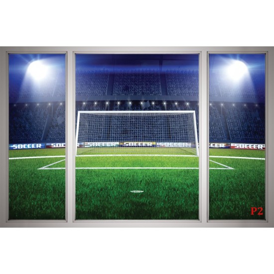 Wall murals stadium lights with a big door window Wall murals stadium lights with a big door window