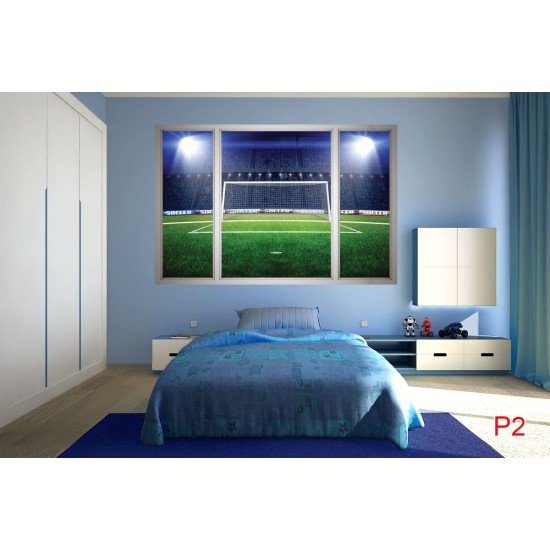 Wall murals stadium lights with a big door window Wall murals stadium lights with a big door window