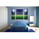 Wall murals stadium lights with a big door window Wall murals stadium lights with a big door window