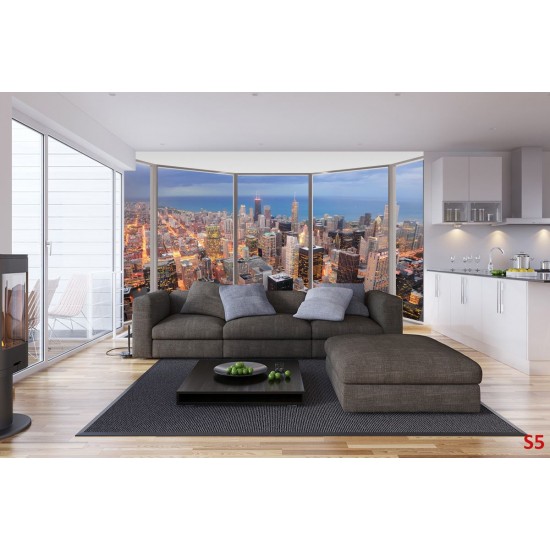 Wallpapers mural urban high buildings window view Wallpapers mural urban high buildings window view