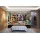 Wallpapers mural waterfall water wall window gold