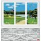 Photo murals Imitation window wall view 3d lake Photo murals Imitation window wall view 3d lake