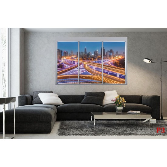 Wallpapers mural window view attractive view glowing Shanghai Wallpapers mural window view attractive view glowing Shanghai