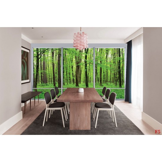 Wallpapers mural Green forest model window 2 color windows Wallpapers mural Green forest model window 2 color windows