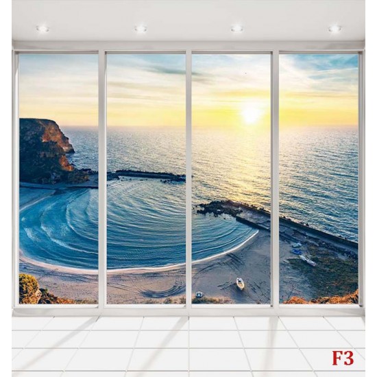 Photo mural sea scenery Bay Bolata French window bright Photo mural sea scenery Bay Bolata French window bright