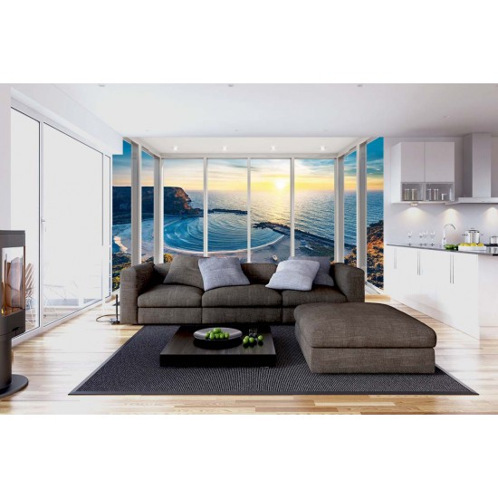 Photo mural sea scenery Bay Bolata French window bright Photo mural sea scenery Bay Bolata French window bright
