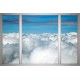 Wallpapers mural view of the sky through a window imitation
