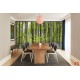 Wallpapers mural window view of forest with purple color Wallpapers mural window view of forest with purple color