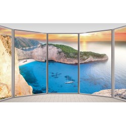 Wallpapers mural Mediterranean view window