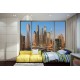 Wallpapers mural view of Dubai skyscrapers window 2 Wallpapers mural view of Dubai skyscrapers window 2
