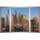 Wallpapers mural view of Dubai skyscrapers window 2 Wallpapers mural view of Dubai skyscrapers window 2