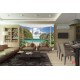 Wallpapers mural ellipse window beautiful view of the beach