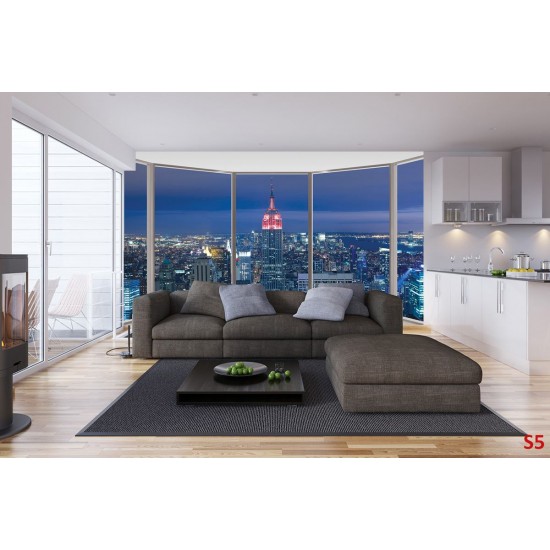 Wallpapers mural manhattan tower ellipse window view