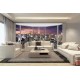Wallpapers mural panoramic view New York at night with a window