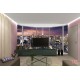 Wallpapers mural panoramic view New York at night with a window