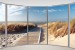 Wallpapers mural ellipse window with sea path view