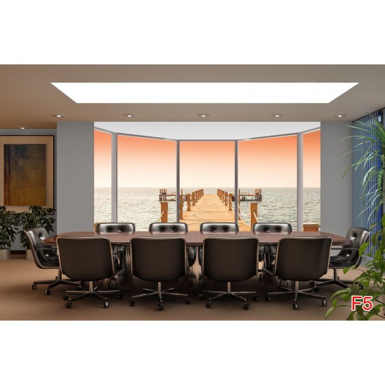 Wallpapers mural ellipse window with sea bridge view Wallpapers mural ellipse window with sea bridge view