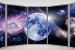 Wallpapers mural ellipse window with cosmos view