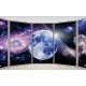 Wallpapers mural ellipse window with cosmos view Wallpapers mural ellipse window with cosmos view