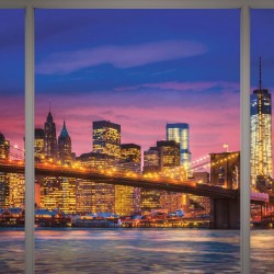 Wallpapers mural New York bridge window view
