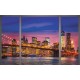 Wallpapers mural New York bridge window view Wallpapers mural New York bridge window view