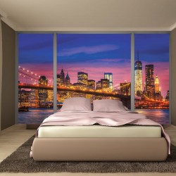 Wallpapers mural New York bridge window view