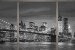 Wallpapers mural New York bridge window view grey