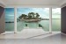 Photo mural beautiful view of the room on a deserted island