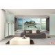 Photo mural beautiful view of the room on a deserted island