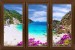 Photo mural window 3 wings overlooking the sea bay