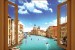 Wallpapers mural window view from Venice - 3 colours