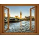 Wallpapers mural window view of London - 3 colours