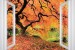 Wallpapers mural window view with beautiful tree - 3 colours