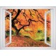 Wallpapers mural window view with beautiful tree - 3 colours