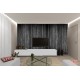 Photo mural black tree with stacked beams Photo mural black tree with stacked beams