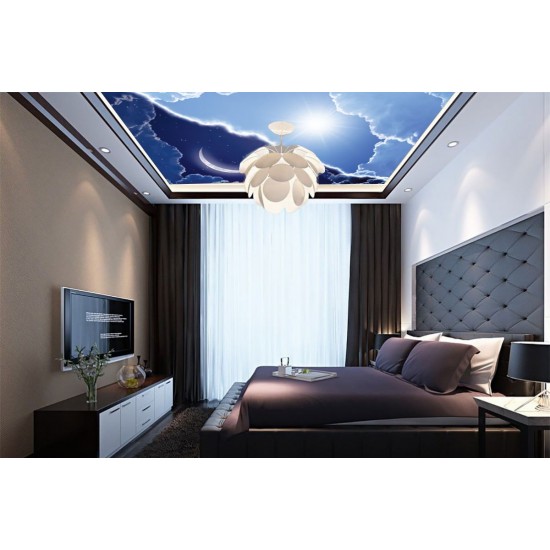 Wallpaper Mural ceiling composition day and night