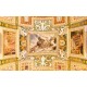 Photo wallpaper painted ceiling old fresco with relief statues Photo wallpaper painted ceiling old fresco with relief statues
