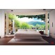 Wall murals ellipse terrace waterfall Wall murals ellipse terrace waterfall
