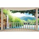 Wall murals ellipse terrace waterfall Wall murals ellipse terrace waterfall