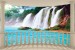 Wall murals view of waterfall from terrace ellipse