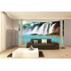 Wall murals view of waterfall from terrace ellipse