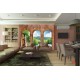 Wallpapers mural waterfall views across antique columns Wallpapers mural waterfall views across antique columns