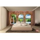Wallpapers mural waterfall views across antique columns Wallpapers mural waterfall views across antique columns