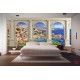 Wallpapers mural view through columns Mediterranean landscape Wallpapers mural view through columns Mediterranean landscape