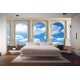 Wallpapers mural view through columns of sky and clouds Wallpapers mural view through columns of sky and clouds