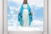 Wall mural statue of Mary in columns