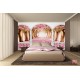 Wallpapers mural terrace view with pink trees